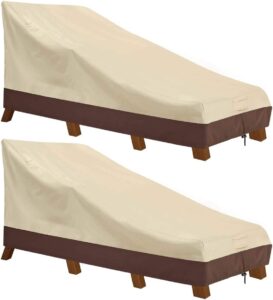 Vailge Waterproof Patio Chaise Lounge Cover