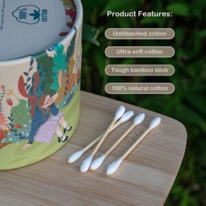 Cotton Swabs 500 Count Double Round Tips by MYQIPGD