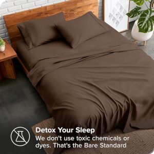 ULTRA SOFT SHEETS: Our proprietary hydro-brushed fabric is ultra-soft, lightweight, and airy to keep you warm in the winter and cool in the summer. Available in a wide range of colors to compliment any bedroom. 3-PIECE TWIN XL SIZE BED SHEET SET: 1 Twin XL Flat Sheet (66" x 100"), 1 Standard Pillowcase (20" x 30"), 1 Twin XL Fitted Sheet with all-around elastic (not just in the corners) (39" x 80" x 15" Pocket). Extra deep pockets grip and fit mattresses up to 15". ALL-AROUND ELASTIC: The fitted sheet has elastic all-around to grip and fit the mattress better and to keep it in place all night long. EXCEPTIONAL QUALITY: The finest quality microfiber yarn is hydro-brushed for an unbelievable soft feel without harmful materials and made to last. THE BARE PROMISE: If you don’t love your twin xl sheet set for any reason, send it back and we’ll make it right.