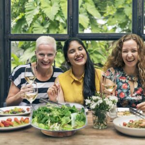 Large Glass Salad Bowl Set