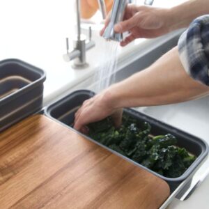Meal Prep System - Acacia Cutting Board - The Quick & Easy Meal Prep Solution