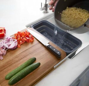 Meal Prep System - Acacia Cutting Board - The Quick & Easy Meal Prep Solution
