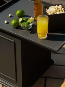 outdoor storage table