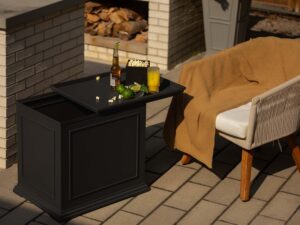 outdoor storage table